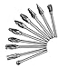 Produktbild 10Pcs Wolfram Stahl Schleifkopf Rotationsgrat, hochhärte Bohrer Set Schneidschleifer für Metall Holzbearbeitung Fräser Schleifen Schnitzen Gravur Bohrwerkzeug