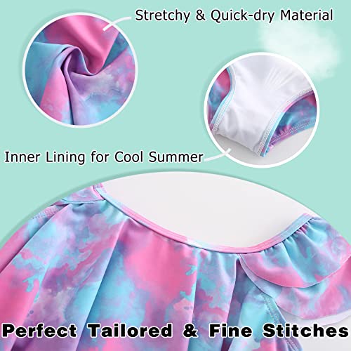 Image of Girls Two Piece Swimsuits Bikini Bathing Suit for Kids Hawaiian Swimwear Set 3-16 Years