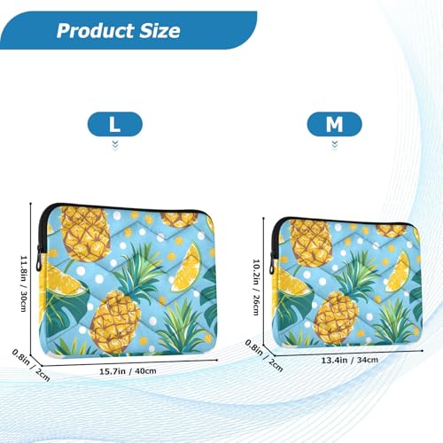 Funda para laptop JIPONI Tropical Leaf Pineapples 15.6-16" miniatura 2