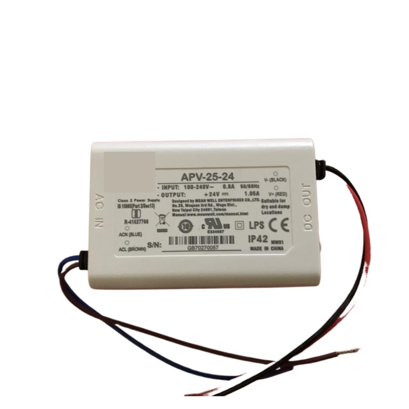 BRODEFUP 25W Single Output Switching Power Supply APV-25-5V APV-25-12V APV-25-15V APV-25-24V APV-25-36V(APV-25-15)