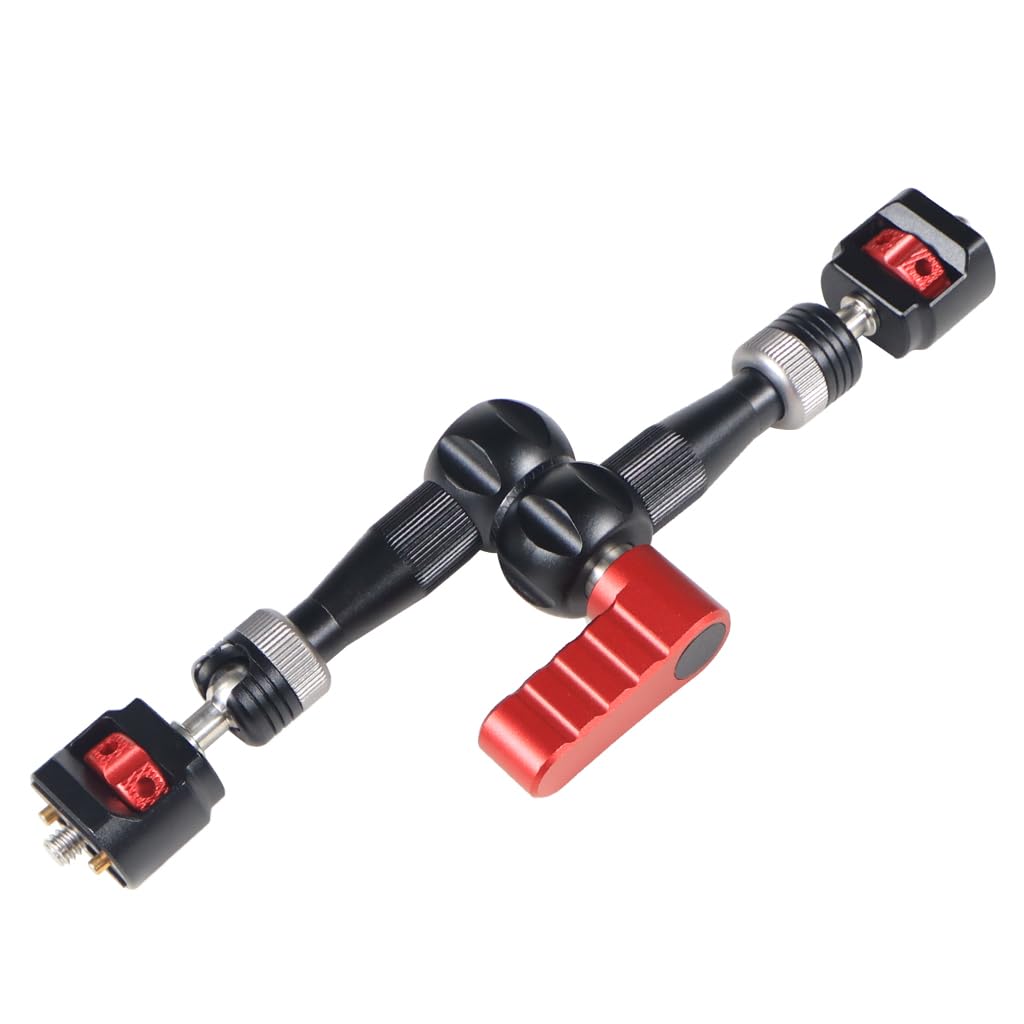 Brazo mágico de 7 "Brazo de sujeción articulado 1/4 para Flash LCD Monitor SLR DSLR Cámara (negro)