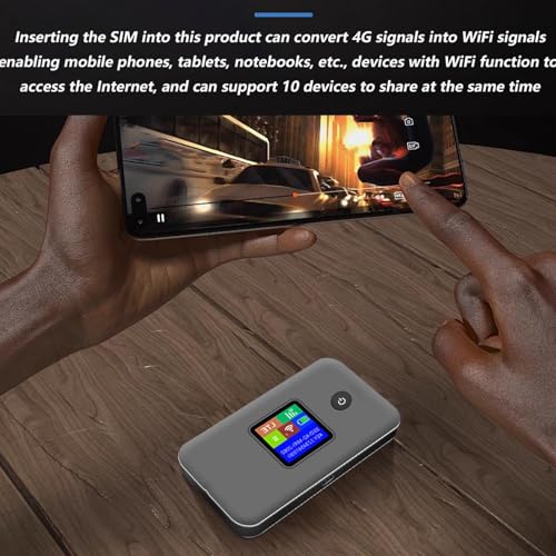 Image of Zopsc 4G Mobile WiFi Router, 300Mbps High Speed 2.4G 5.8G Dual Band Mobile Router, Portable WiFi Hotspot Device for Smartphone Tablet Laptop, Support 10 Devices