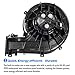AUTEX ATC HVAC Blower Motor Assembly Compatible with Saab 9-3 Sedan 03 Blower Replacement for Saab 9-3 2004-2011 Heater Blower Motor Air Conditioner 13221349 9228317 13250115 615-58615