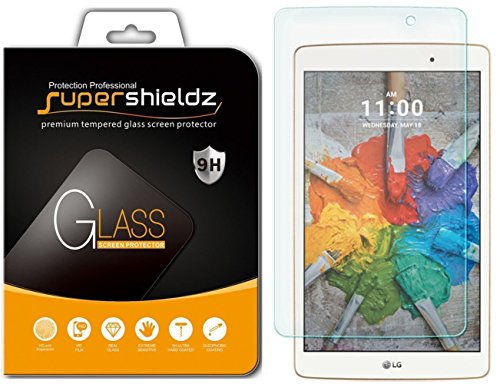 Supershieldz (2 Pack) Designed for LG G Pad X8.0 (G Pad X 8.0) and LG G Pad III 8.0 Screen Protector, (Tempered Glass) Anti Scratch, Bubble Free