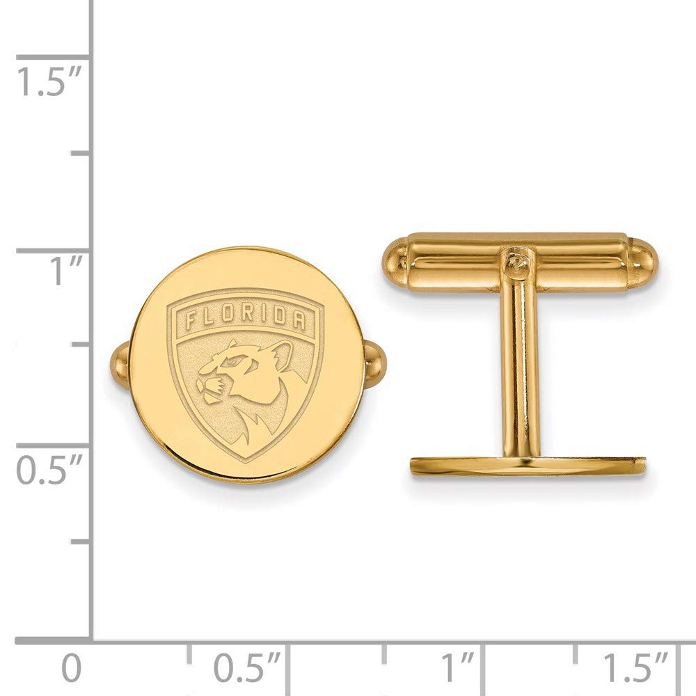 Florida Panthers Cufflinks (Gold Plated)