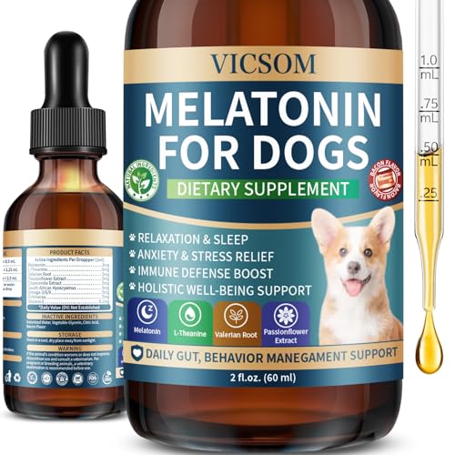 VICSOM Liquid Melatonin for Dogs