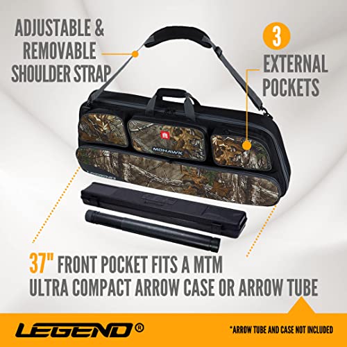 Legend Mohawk Camouflage Compound Bow Case - Thick Protective Padding And Storage For Hunting And Archery Accessories #TOP3