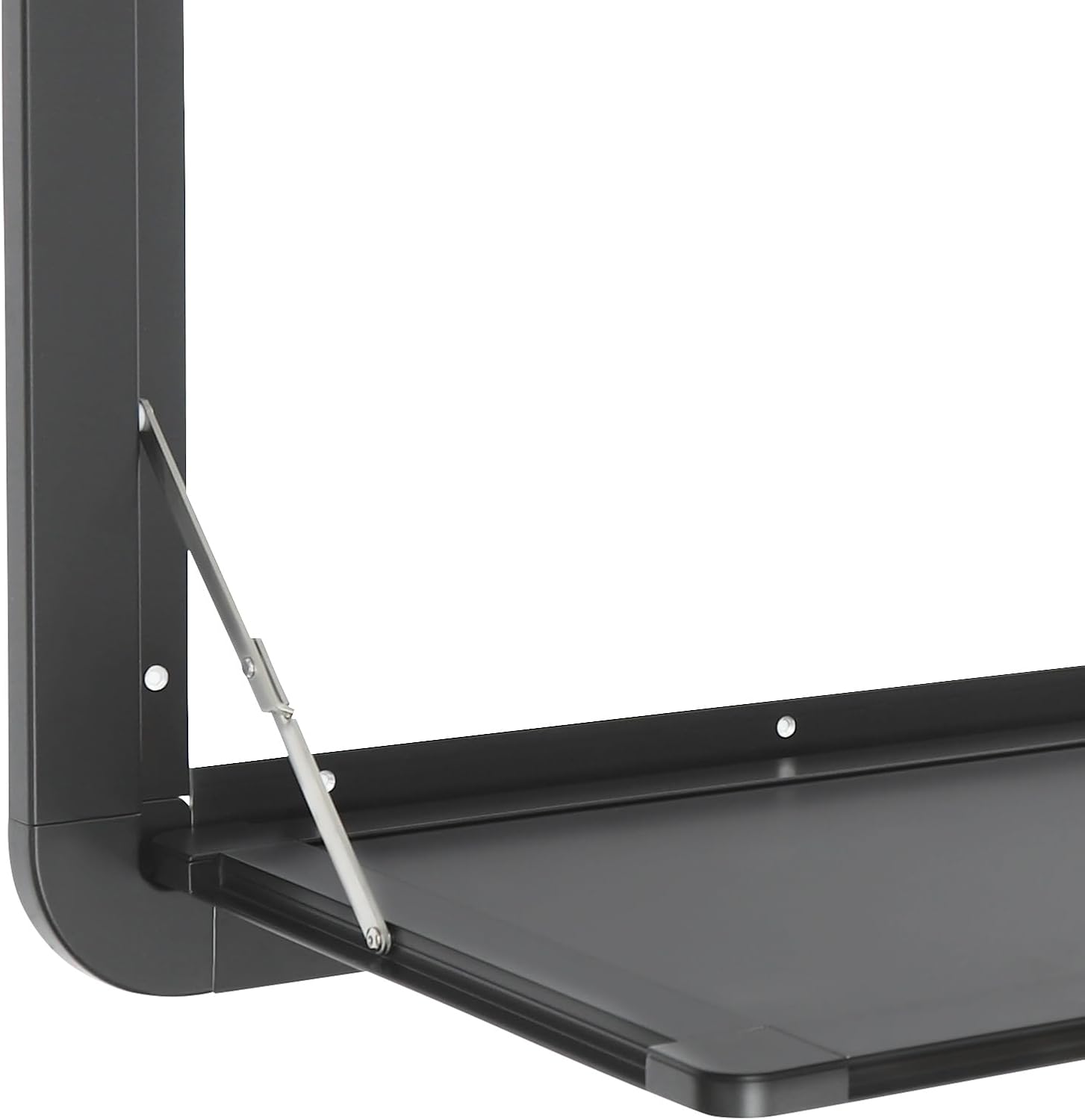 Foldable RV Table 31.5"x17.72" - Black Wall Mount Folding Camping Table, Heavy-Duty Aluminum Alloy, 55Lbs Capacity, Ideal for Truck Campers, Caravans, Outdoor Travel with 2 Locks