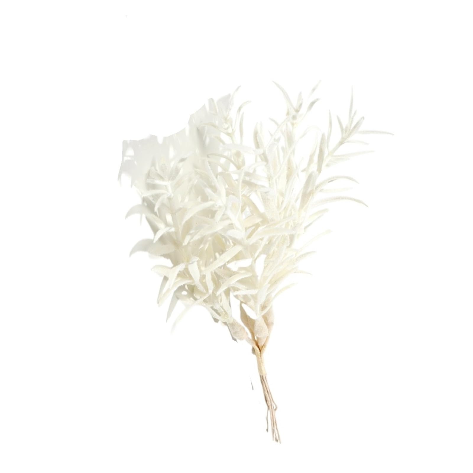 Casetlong 1Pc Artificial Plant Bundle 19CM Fake For Home Decor Wedding Marriage Decorations Ornaments Bouquet Garland Accessories(White)