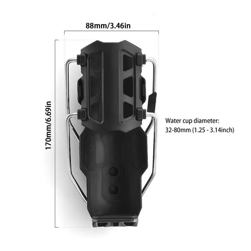 Becherhalter Motorrad 1,26-3,15 Zoll Universal Fahrrad Motorrad Wasserflaschenhalter Verstellbarer Lenker Cup Cage Für Straßenradfahren ADV Motorräder