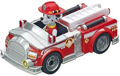 PaMeer® CARRERA First Paw Patrol Race & Rescue Track Set with 2.4m Connecting Track, Chase & Marshall 2 Remote Controlled Toy Cars, Ideal Game Gift for Kids 3+