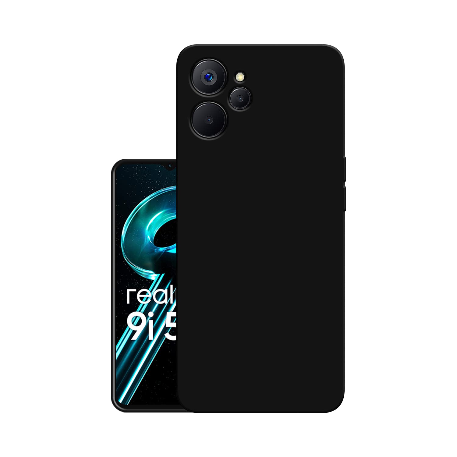 HELLO ZONE Exclusive Matte Finish Soft Back Case Cover for Realme 9i 5G - Black (B0BCG8F4KZ) Amazon Price History, Amazon Price Tracker