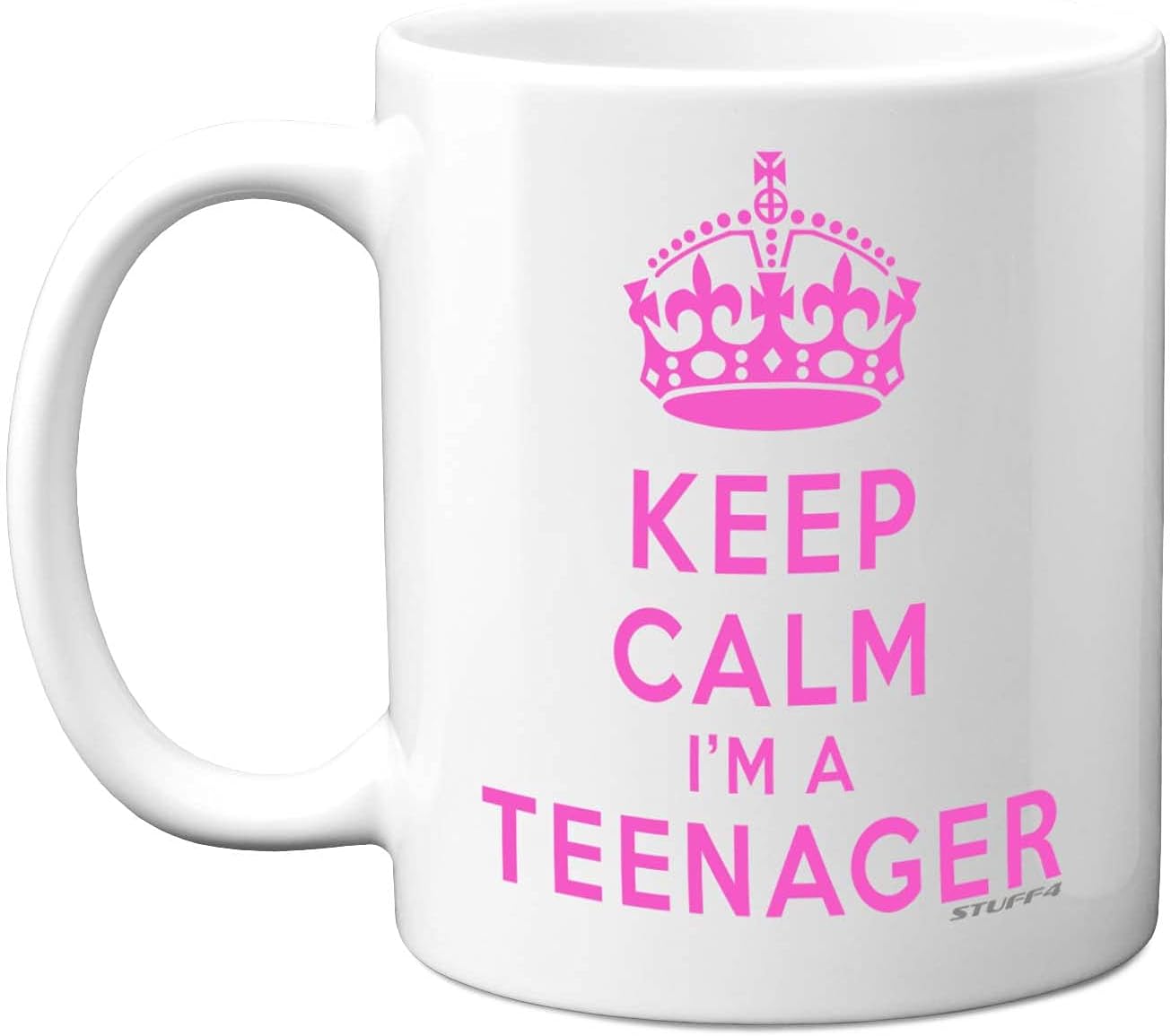 Stuff4 Keep Calm I'm A Teenager Mug, 13th Birthday Gifts for Girls and Boys, 11oz White Ceramic Dishwasher Safe Mugs