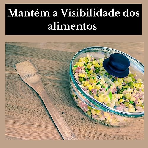 Jogo Tampas De Vidro Para Panelas Caçarolas Frigideiras 16 18 20 22 24