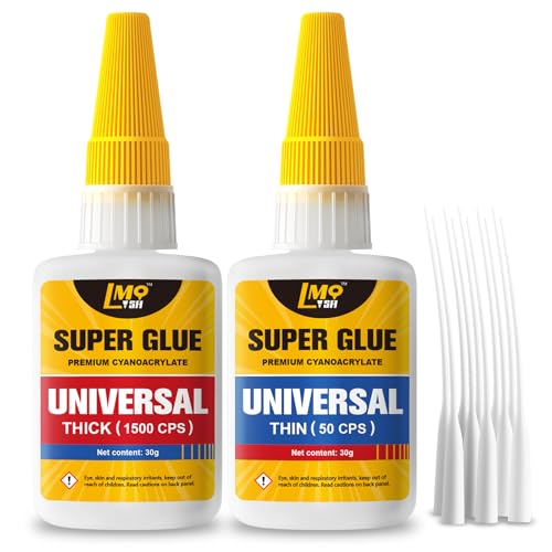 Image of Super Glue Thin and Thick Liquid CA Glue Clear 60g, All Purpose Superglue