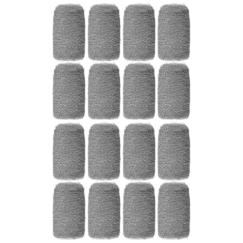 16 Steel Wool Pads Scourer Wire Mesh Kitchen Scrub Cleaning Pan Scouring Cleaner Heavy Duty Scrubbing Dishes Kitchen Metal Grit Bathroom Scrubber General Household Supplies Dishwashing Multipurpose