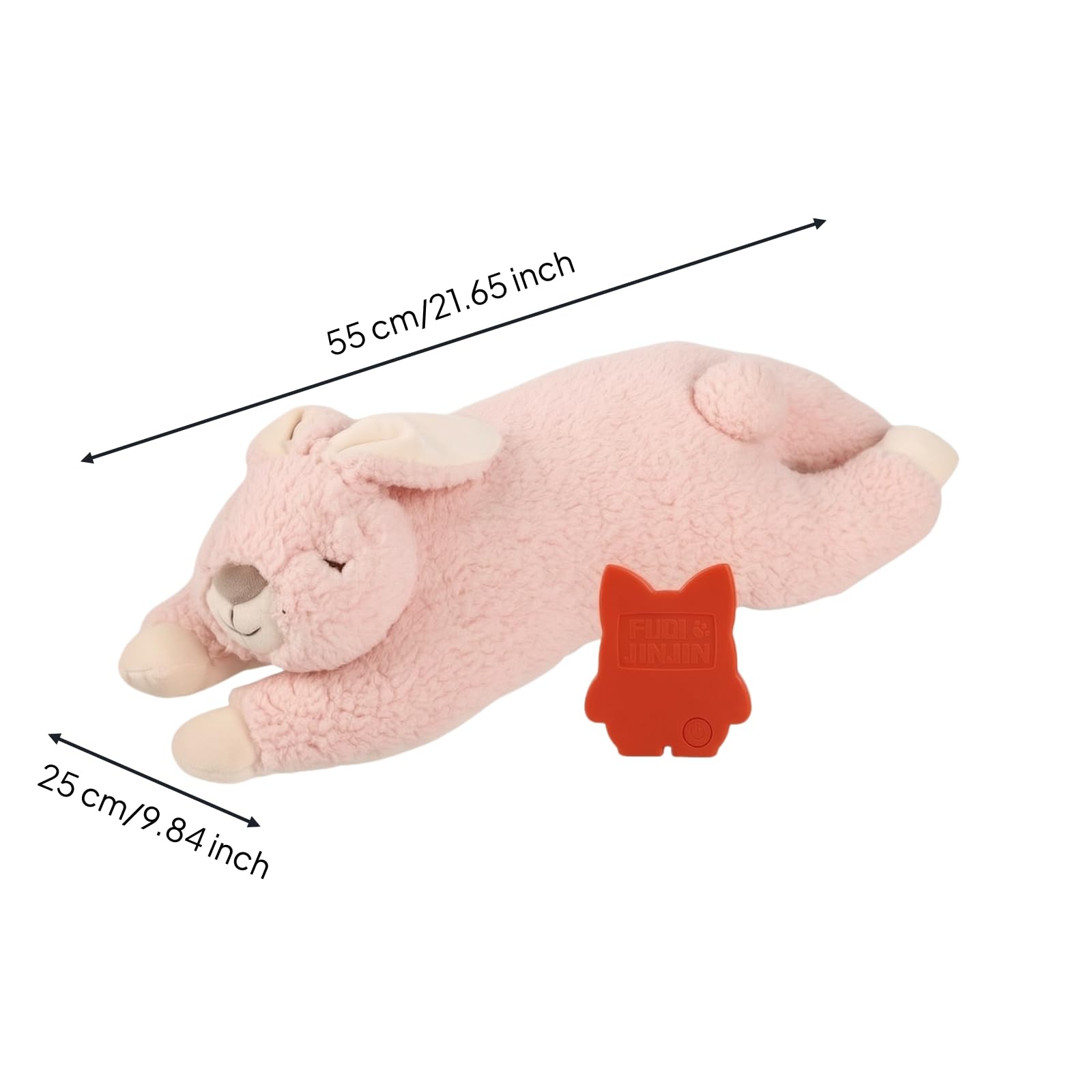 Giocattolo per Cuccioli con Simulatore di Battito Cardiaco Morbido Peluche con Battito Cardiaco Coccoloso per Momenti di Tranquillità