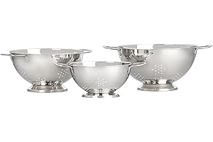 Le Creuset Stackable Stainless Steel Colanders Set of 3