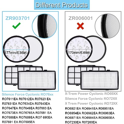EATBALE ZR903701 Filtro HEPA per Rowenta Silence