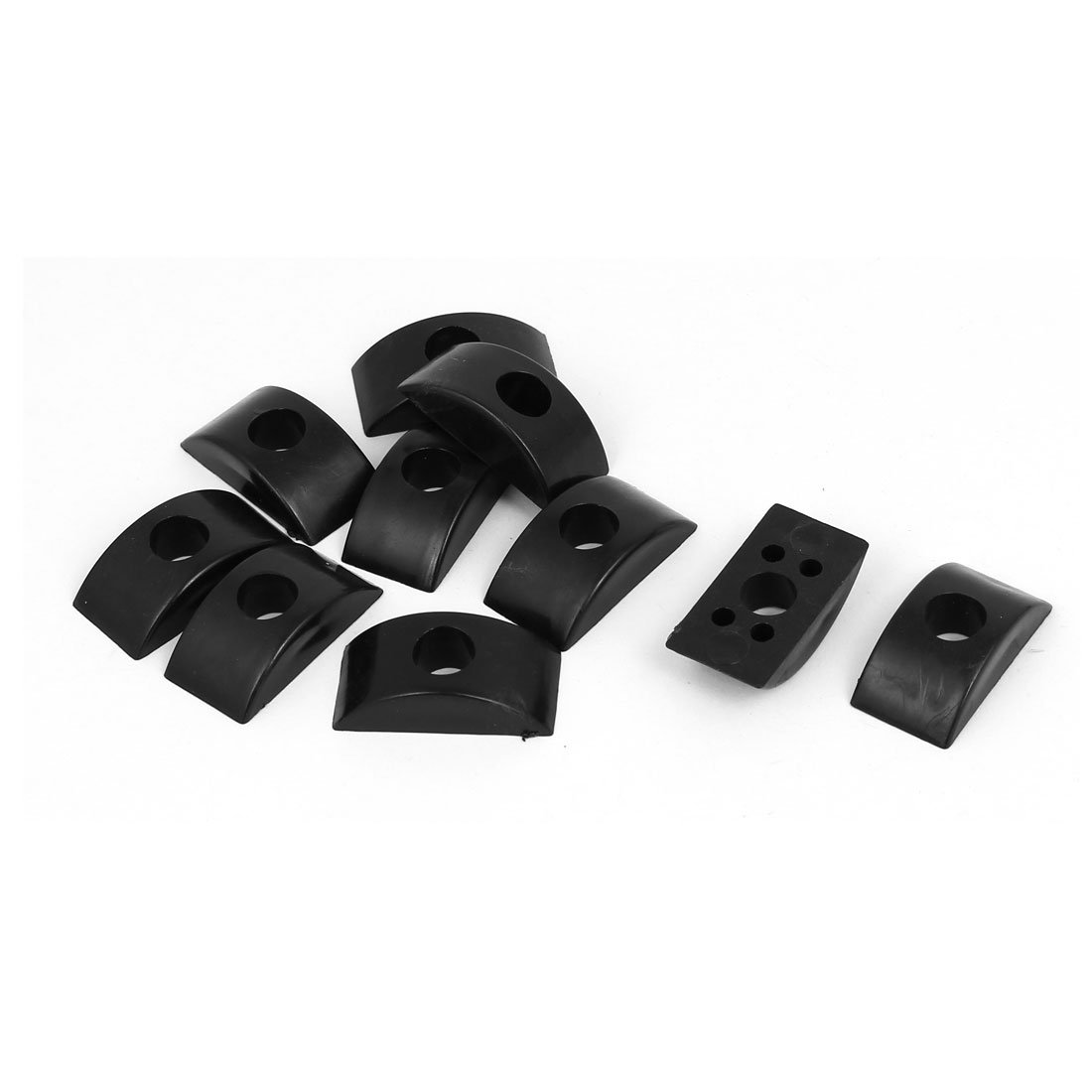 Uxcell Black Sourcingmap 8Mm Hole Dia Furniture Connector Half Moon Nuts Spacer Washer 10Pcs