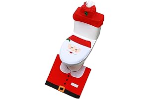 Enchanting Santa Toilet Seat Cover for Festive Bathroom Cheer