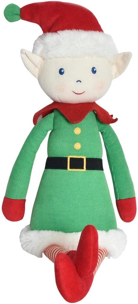 Tikiri Christmas Elf Boy Plush Doll – 20.9 inch Soft Holiday Stuffed Toy | Eco-Friendly Baby & Toddler Christmas Doll with Embroidered Details, Recycled PET Filling | Festive (0+ Months)