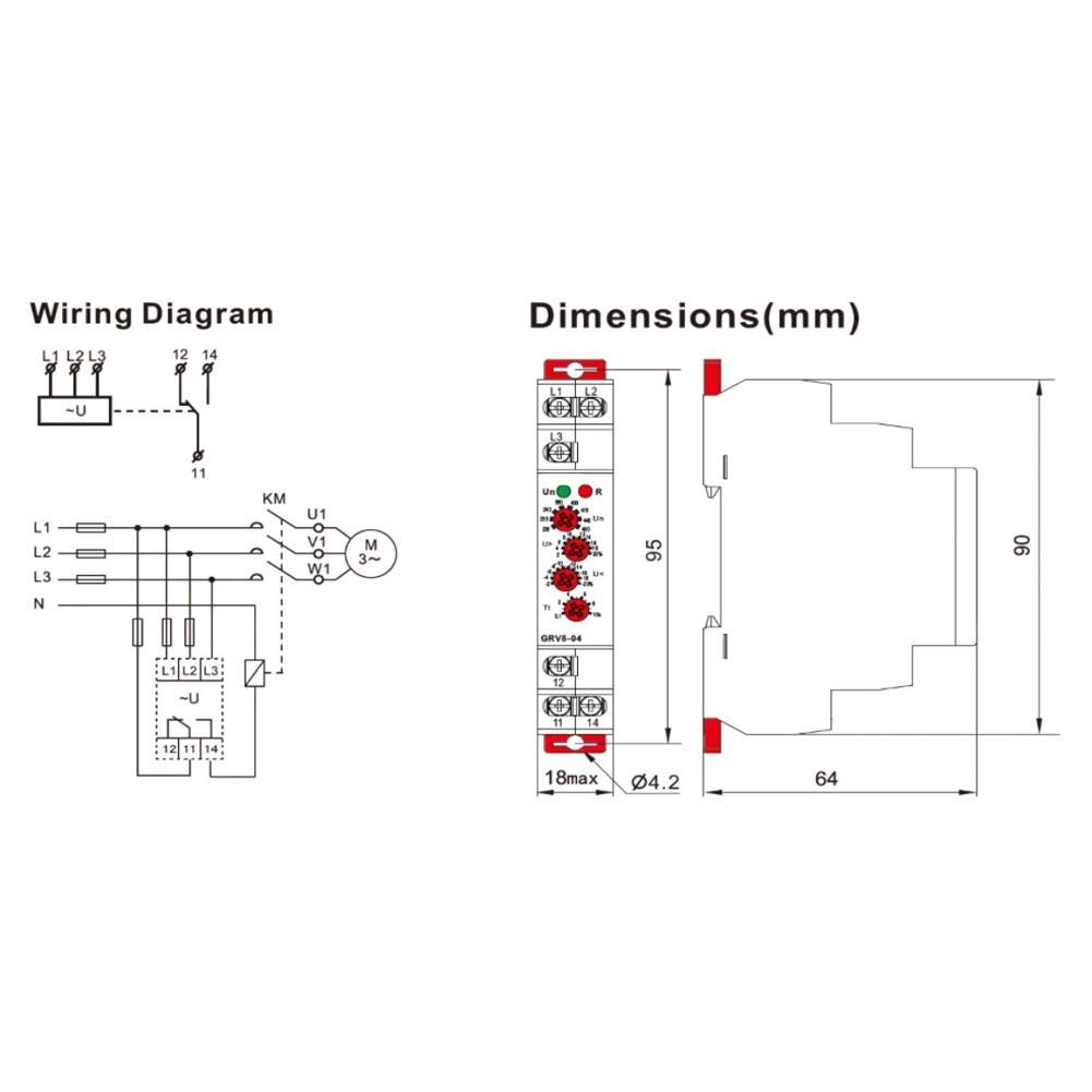 Relè Di Monitoraggio Trifase DPA51CM44 | Controllo Tensione/Corrente | Per Motori, Ascensori, Climatizzatori - Foto 10