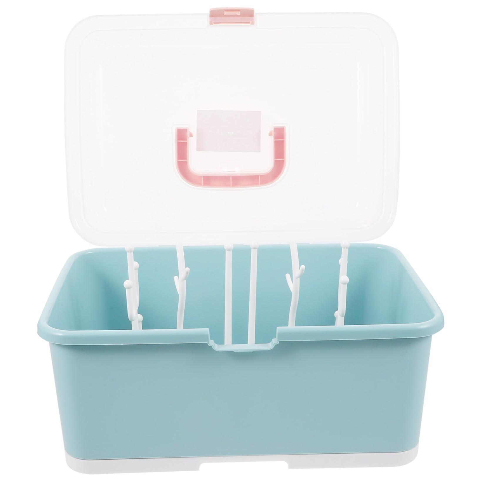 Babynahrungsflaschensammler Aufbewahrungsbox mit Großer Kapazität Sicherer und Isolierter Babyflaschen Trockenhalter Praktischer Flaschenorganizer für Stillzubehör frei Tragbar