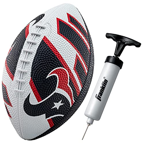 Franklin Sports NFL Houston Texans Football – Youth Football – Mini 8.5″ Rubber Football – Perfect for Kids – Team Logos and Colors!