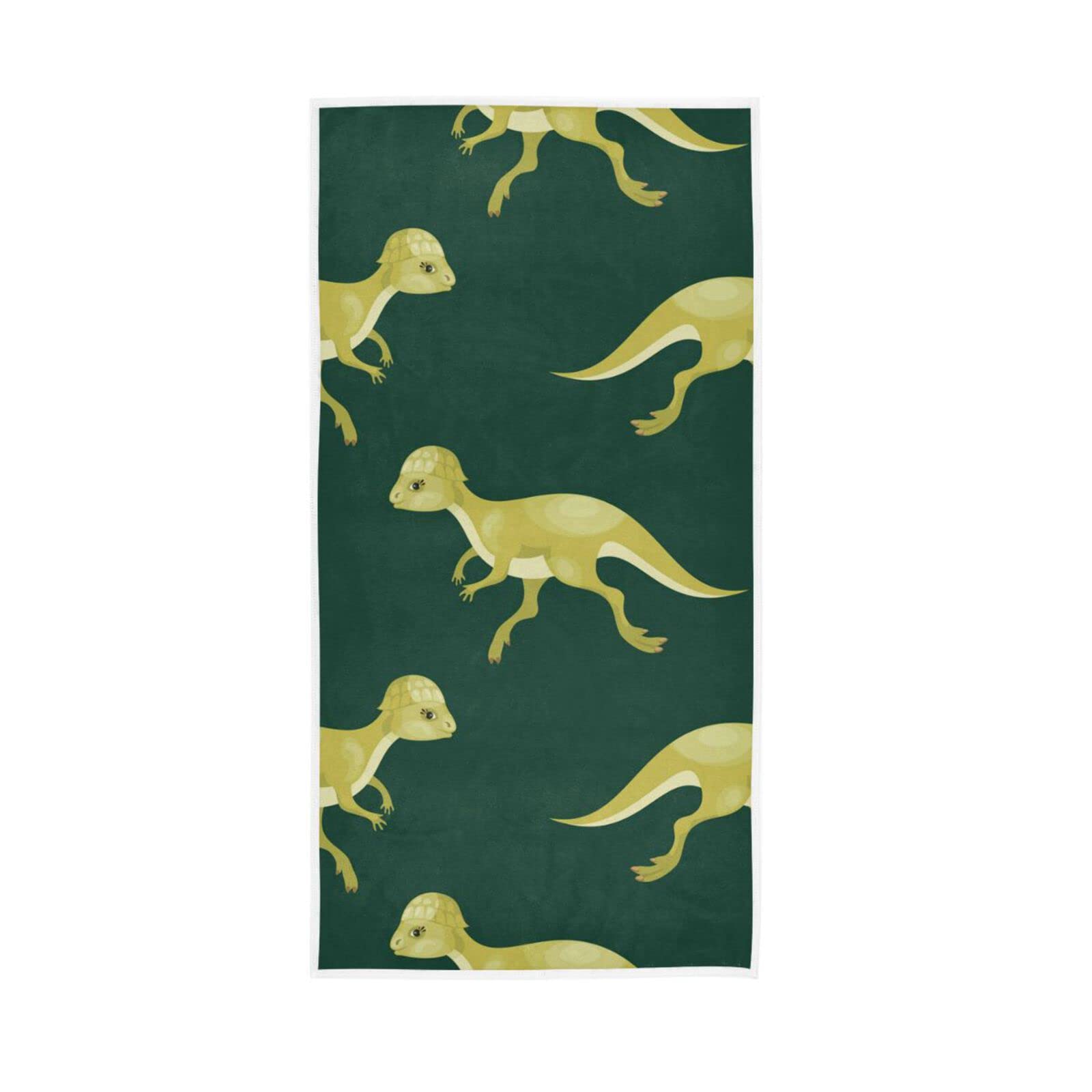 LSRCPD Hand Towels Cute Dinosaur Pattern Decor Fingertip Soft Face Towel Absorbent Bathroom Kitchen Towels