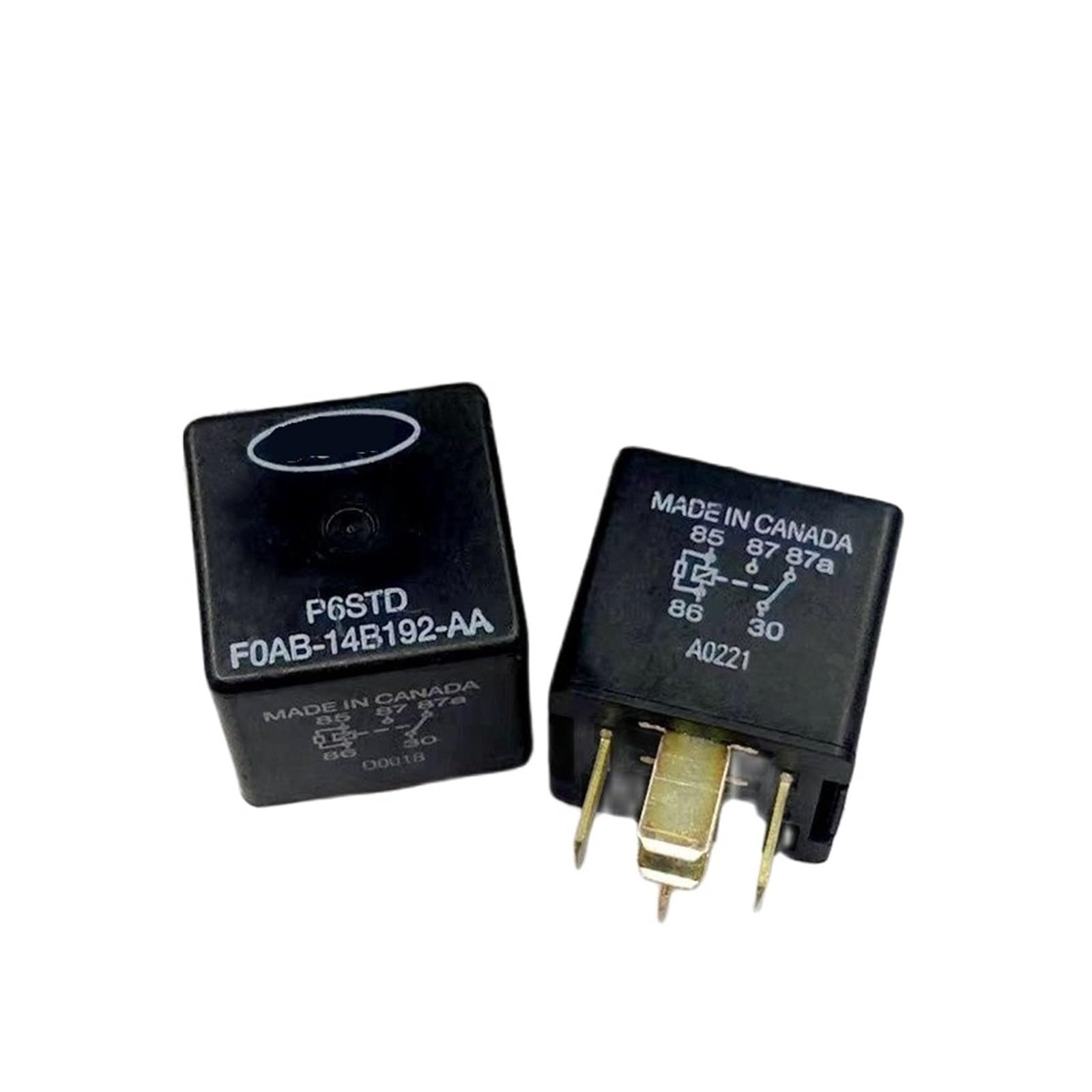 Relais FOAB-14B192-AA 12 V 5 broches pour circuit automobile