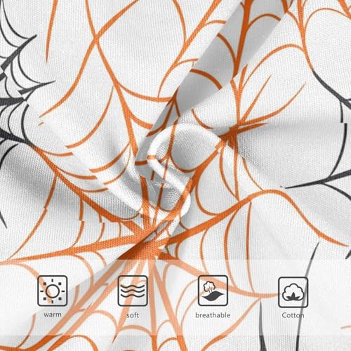 Cotton Toddler Girls Underwear Halloween Orange Cobwebs Panties for Girl Animals Underpants Briefs 2t3