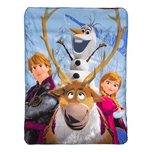 Disney Frozen, "Out in the Cold" Fleece Throw Blanket, 46" x 60", Multi