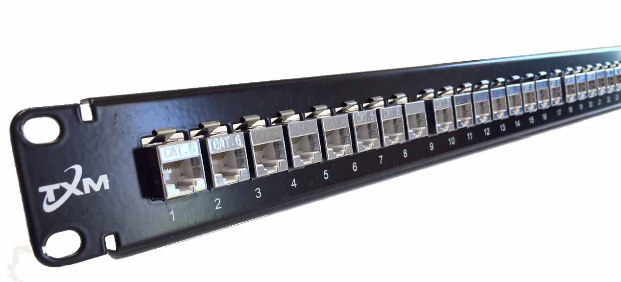 JPM814A EQUIVALENT CAT6 24-PORT PATCH PANEL 1 RU 19