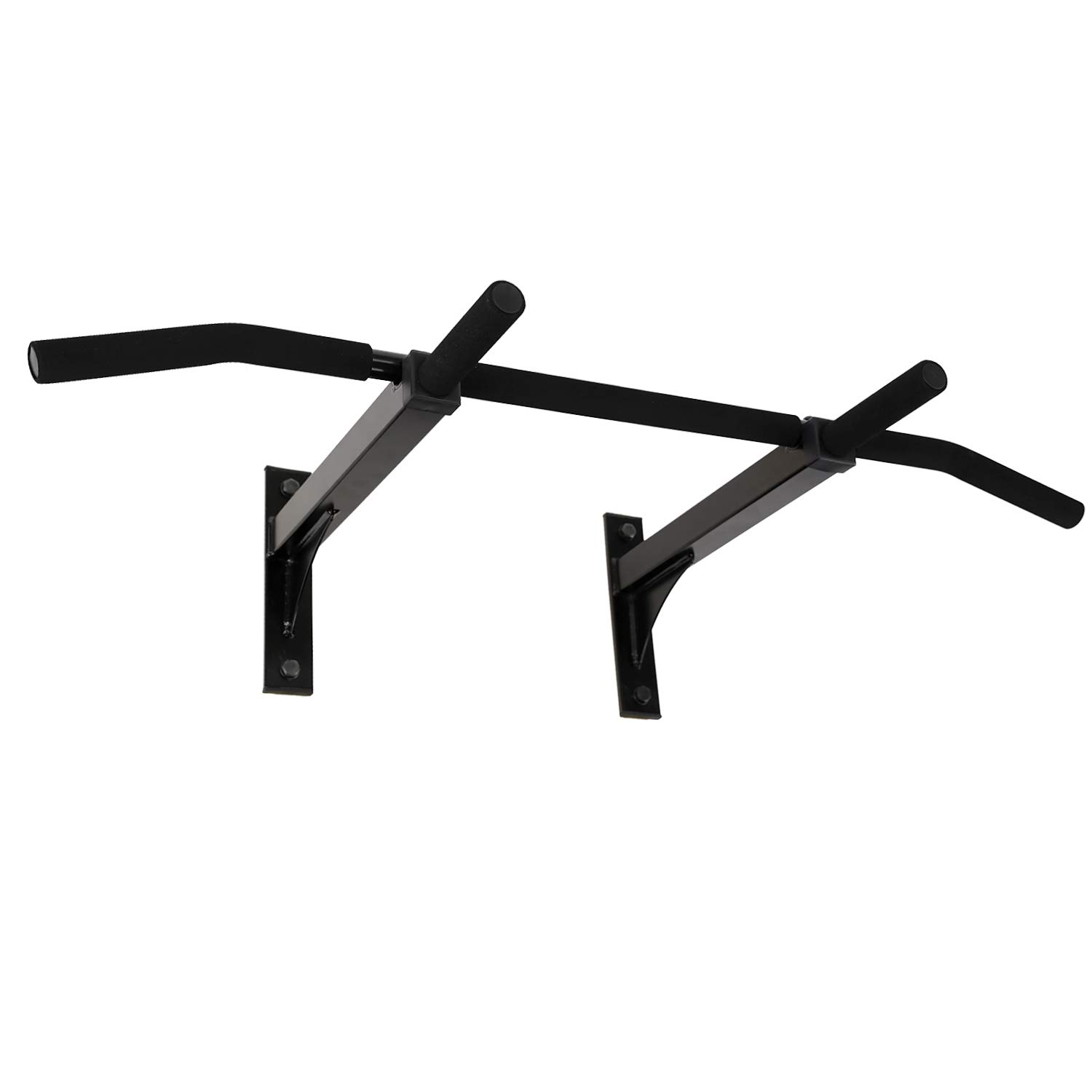 Ultimate Body Press Wall Mount Pull Up Bar Special Edition with 4 Grip Positions Upgraded Risers and Non-Interference