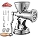 VEVOR Tritacarne con Ventosa, Tubo di riempimento per Salsicce, per Uso Domestico Manuale, tritacarne in Acciaio Inox
