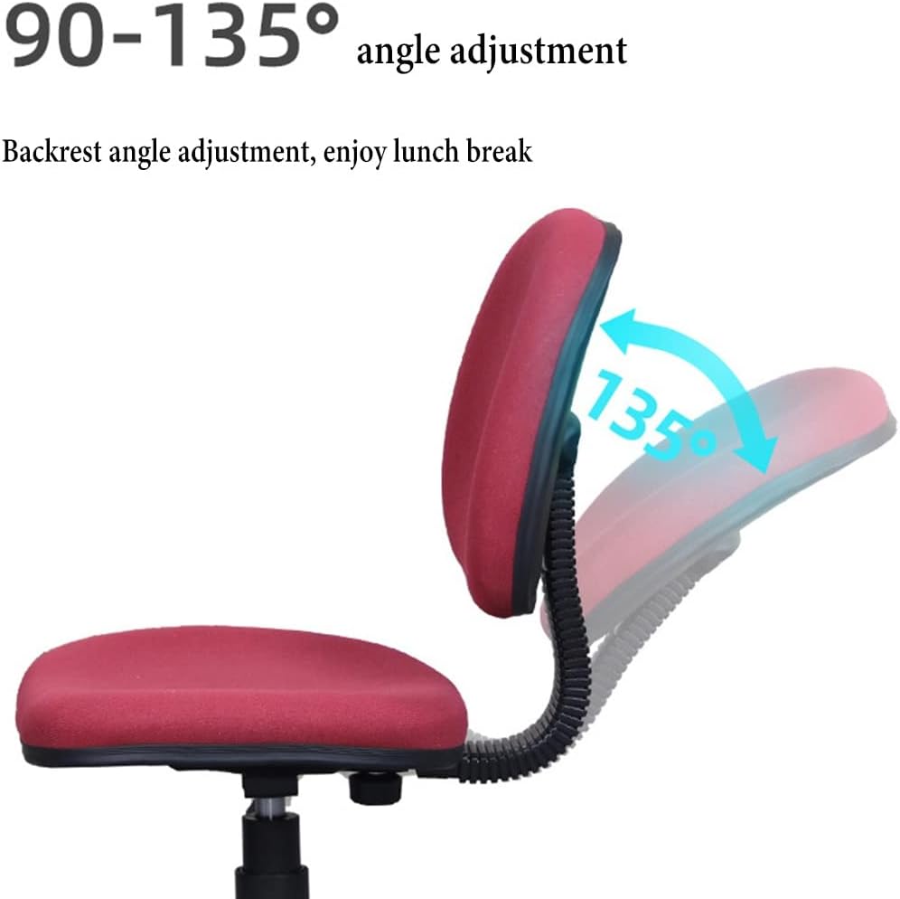 GIZNXBA Kids Desk Chair with Wheels, Ergonomic Office Chair, Adjustment Kids Task Chair Children Study Chair Lumbar Support, Swivel Rolling Desk Chair for Kids,Teen, Adult (Color : /Dark Blue)