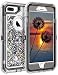 Coolden Case for iPhone 8 Plus Case Protective Glitter Case for Women Girls Cute Bling Sparkle 3D Quicksand Heavy Duty Hard Shell Shockproof TPU Case for iPhone 6s Plus 7 Plus 8 Plus, Silver Gray