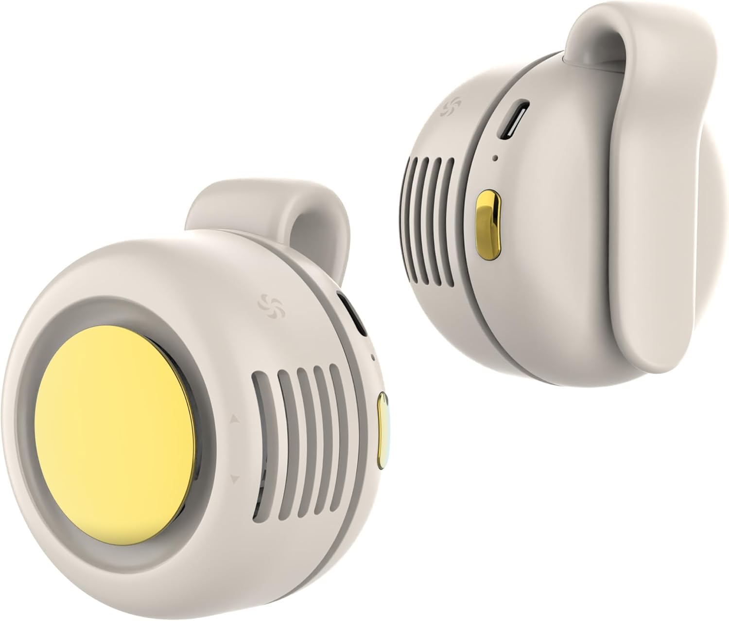 SULVGO Clip On Mini Bladeless Fan, White