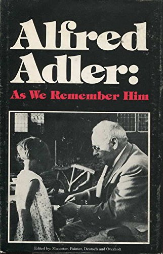 Alfred Adler, as We Remember Him B000GOJCQI Book Cover