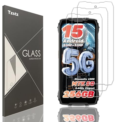 Tzstz 3 Pezzi Vetro Temperato Dello Schermo Protector per Blackview BL7000 5G Durezza 9H Anti Graffi HD Pellicola Protettiva Dello Schermo