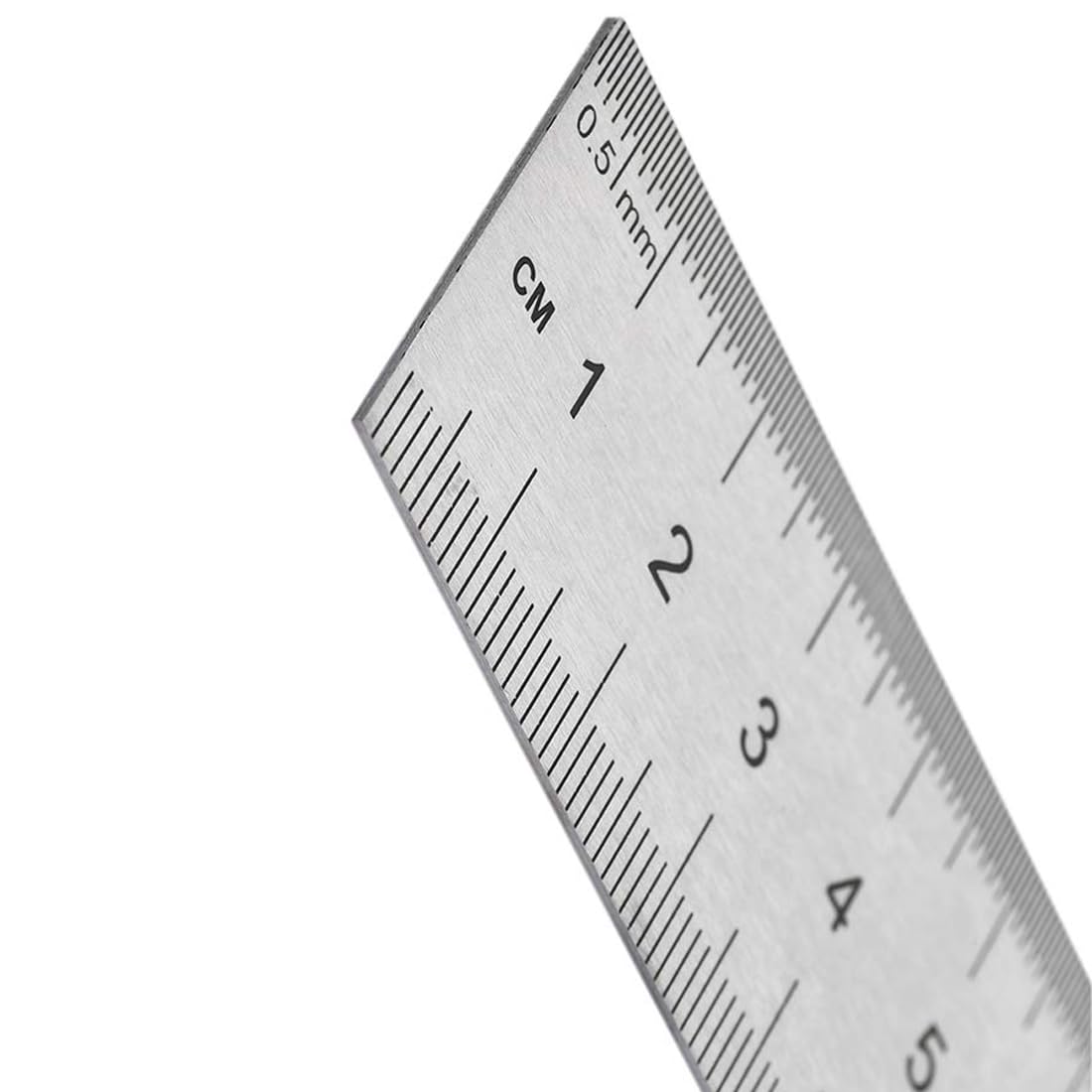 TA-VIGOR 2Pcs Stainless Steel Ruler, 15cm Length Metric Straight Rulers, 0.5mm Thick Metal Ruler - Image 3