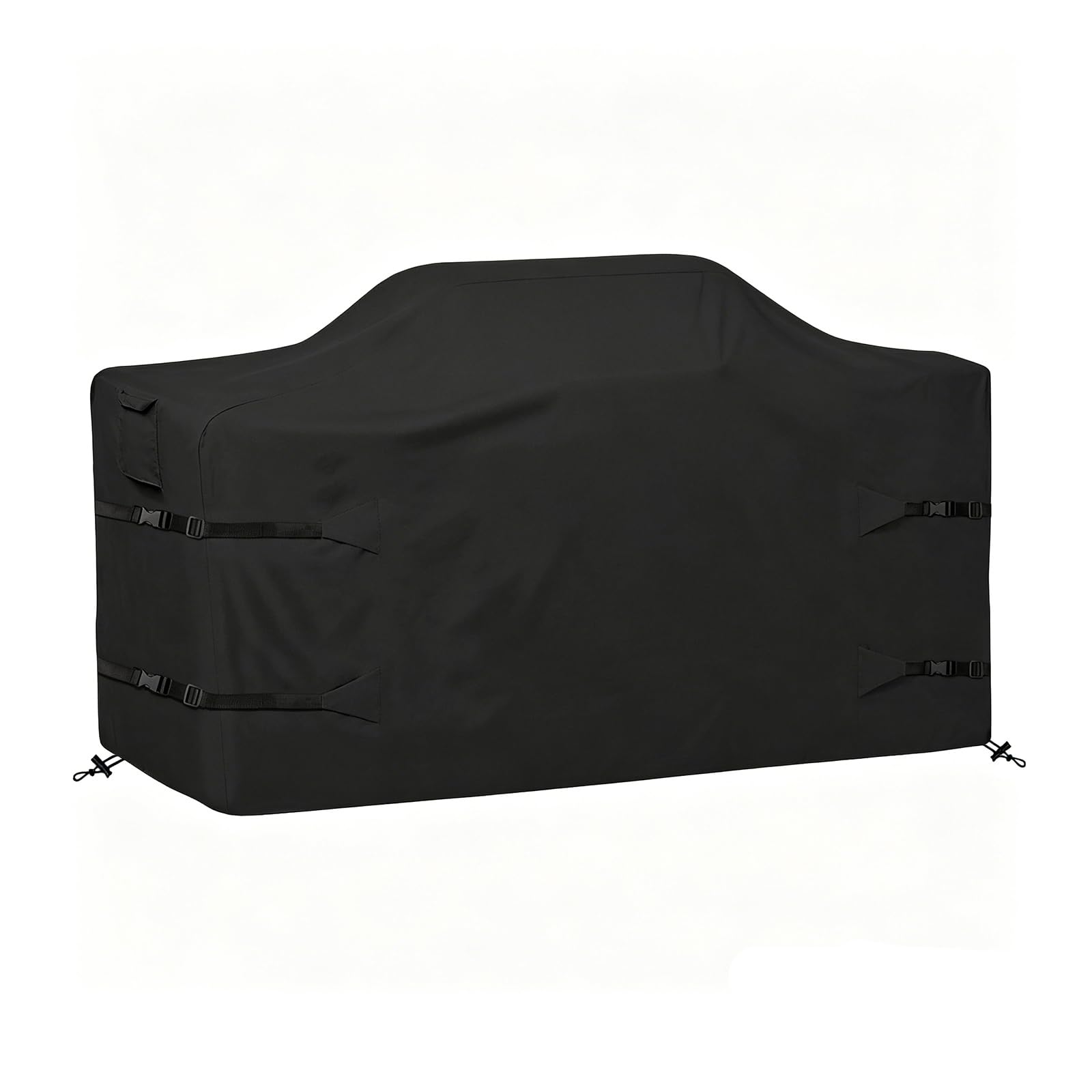 YZNKLXF 98 Inch Island Grill Cover Kitchen Extra Large Grill Cover 600D Oxford Cloth Heavy Duty Waterproof 98" L x 42" W x 48" H, Black