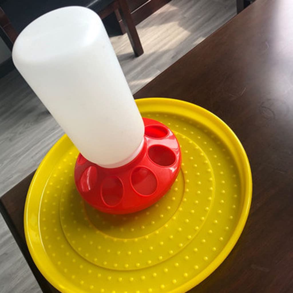 DRAGONRUN Chick Waterer and Feeder Automatic Poultry Waterer Food Containers for Chickens Birds Pigeons Quails