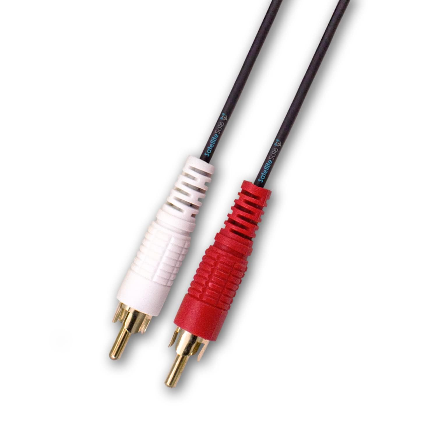 SatelliteSale 2-maschio a 2-maschio RCA Audio Stereo composito cavo PVC nero (30,5 m)