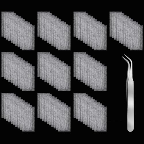 YBEATY Lot de 100 extensions d'ongles en fibre de verre - Kit de réparation d'ongles en gel - Accessoire de manucure pour la réparation des ongles -...