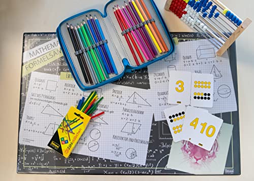 Idena 20101 - Zählstäbchen aus Holz, 25er Packung, farbig sortiert, 75 mm