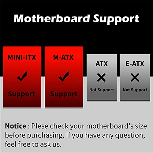 Image of Montech AIR 100 ARGB Micro-ATX Tower with Four ARGB Fans Pre Installed, Ultra-Minimalist Design, Fine Mesh Front Panel, High Airflow, Unique Side Swivel Tempered Glass, Black