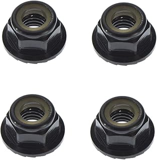 TEKNO RC LLC M5 Locknuts Aluminum Flanged Serrated Black 4 TKR1215 Electric Car/Truck Option Parts
