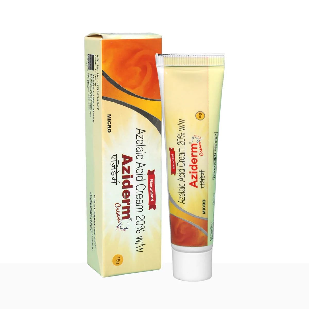 Aziderm - Tube of 15g Cream